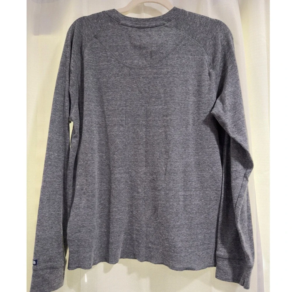 The North Face Mens Gray Henley Long Sleeve Shirt TC7V TM7V Heathered Gray M
